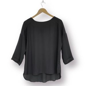 Anthropologie  W5 Blouse 3/4 Sleeves Scoop-Neck Back Zipper